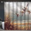 Abaysto Hunting Flying Wild Ducks Shower Curtain,Bath Curtains Bathroom Decor