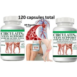 DIOSMIN Products Naturals CIRCULATIN Vari Fresh Varicose Veins 120 Caplets Made in the USA legg s