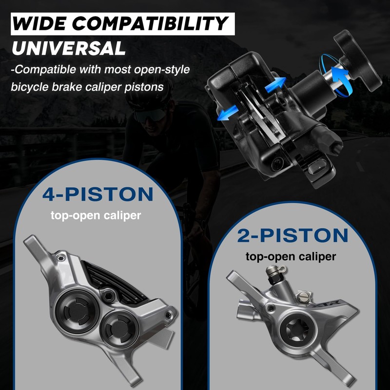 JJZOUEN Bike Piston Press Tool, Bicycle Brake Caliper Tool, Bike