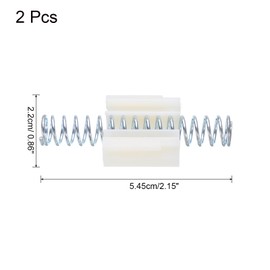 uxcell 2pcs Bifold Door Hardware, Bi-fold Closet Door Hardware Repair Spring, Silver Tone