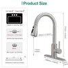 VOTON Kitchen Faucet with Pull Down Sprayer, Brushed Nickel Kitchen