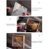 JOSON 2 packsWooden Dried Flower Photo Frame Dried Flower Display