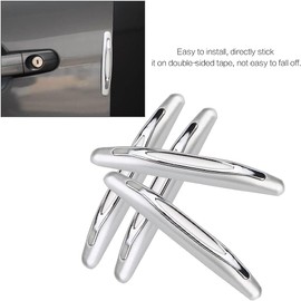 Akozon Protector de Borde de Puerta, 4 Piezas Protectores de Borde de Puerta de Coche Tira de Cubierta de Ajuste Parachoques de Esquina Protector Antiarañazos Anticolisión Protección de