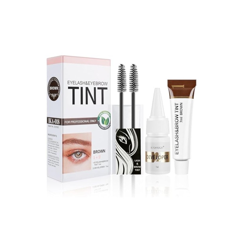 Eyelash & Eyebrow Kit, 2-In-1 Professional Lash & Brow Color
