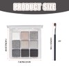 ZORVUJI Smoky Eyeshadow Palette, 9 Colours, Soft Matte Shimmer, Waterproof,