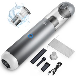 Minthouz Car Vacuum Portable Cordless 17000Pa - 120W Handheld Vacuum Rechargeable with Blower, Ultra Lightweight Mini Vacuum Cleaner with 2 Filters for Car Home Pet Office Keyboard