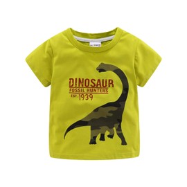 Mud Kingdom Toddler Boys Twill Shorts Set Cute Cartoon Dinosaur Camo White 3T