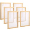 Pllieay 6 Pieces Wood Silk Screen Printing Frames, 10 x