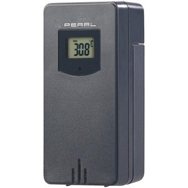 PEARL Accessories for Weather Station Sensor: Wireless Outdoor Sensor for Weather Station FWS-70, 60 m Range, IP44 (Weather Station with Outdoor Thermometer, Indoor/Outdoor Thermometer Radio, Digital)