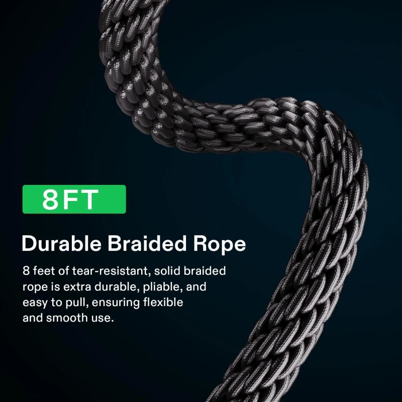 VIVOSUN 1/2/6 Pair 1/8" Lockable Grow Light Rope Hanger 150lbs