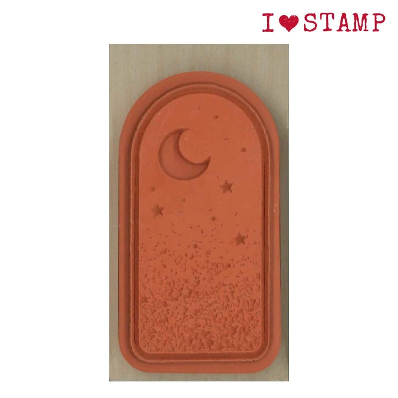 Kodomonokao Stamp N I Love Stamp Moon Sky 1535-030