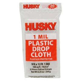 Poly-America DCHK-1 Poly Roll Drop Cloth, 9 x 11-Inch, 1 Mil