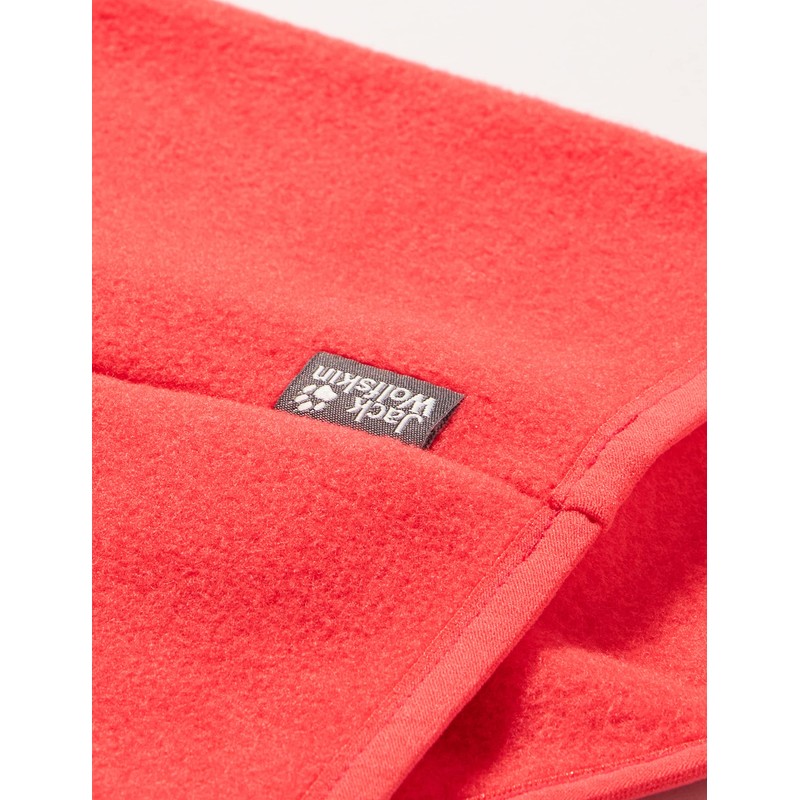 Jack Wolfskin BAKSMALLA Unisex Children's Fleece Loop Scarf, Tulip Red