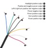 Qiilu 22mm 12V Motorcycle Handlebar Switch Headlight Turn Fog Light