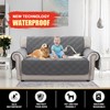 PrinceDeco 100% Waterproof Loveseat Covers for 2 Cushion Couch Sofa