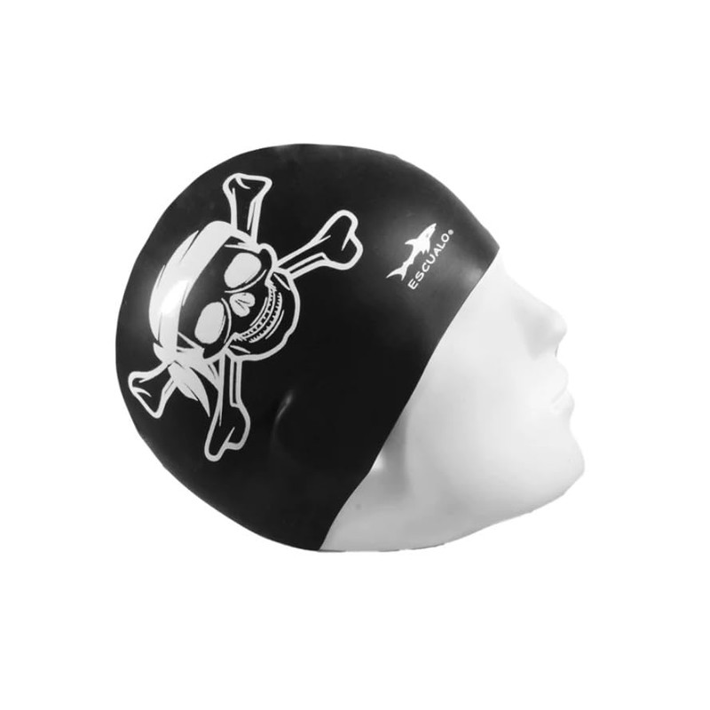 escualo Gorra para Natacion Unisex Adulto Modelo Calavera (Silicon) Impermeable,