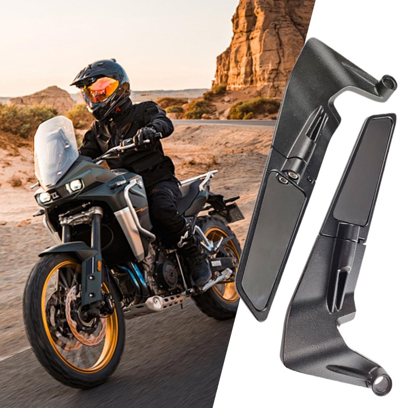 Motorcycle Mirrors - Adjustable Rotating Wind Wing Side Mirrors |
