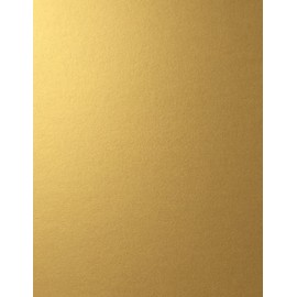 GOLD Stardream Metallic Cardstock Paper - 8.5 X 11 inch - 105 lb. / 284 gsm Cover - 25 Sheets from Cardstock Warehouse
