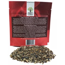 Bee Friendly Wildflower Seed Mix - Bulk 1 Ounce Packet - Over 7,500 Open Pollinated Seeds - Save The Bees!