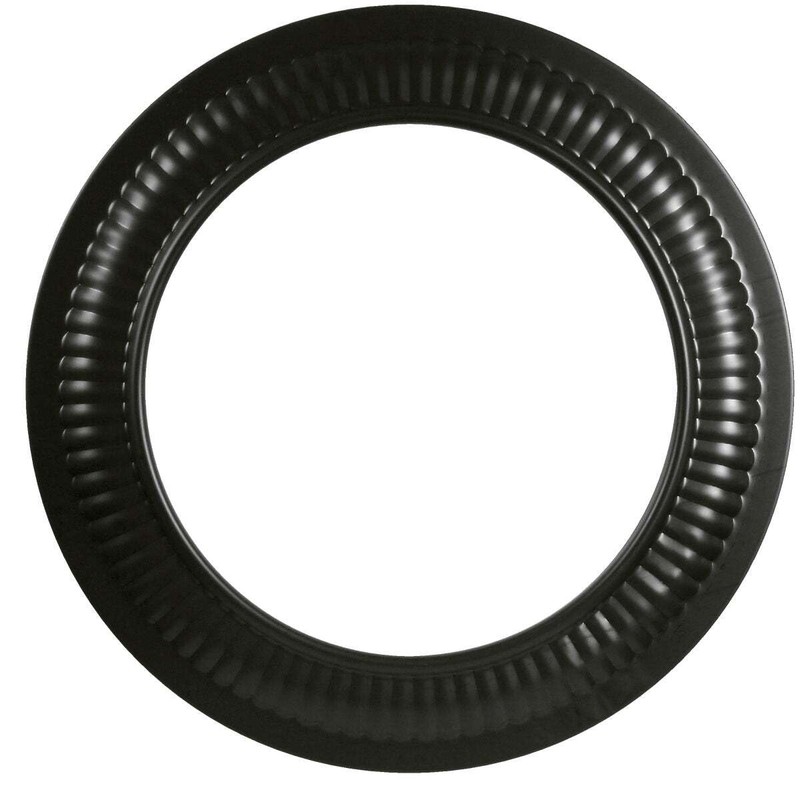 7" Diameter 24 Gauge Black Trim Collar