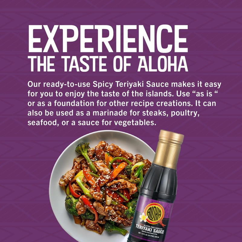 Aloha Shoyu - Spicy Gluten-Free Hawaiian Teriyaki Sauce - 1/2