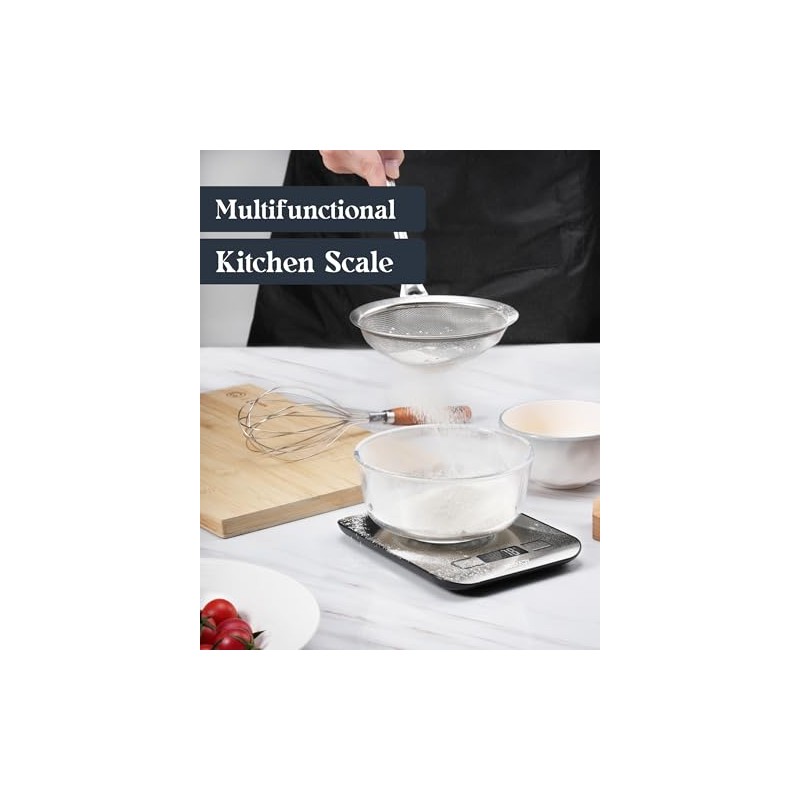 Food Scale, 11lb Digital Kitchen Scale with 6 Units LCD
