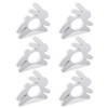 6pcs Easter Bunny Napkin Rings, Simple Wooden Rabbit Napkin Holders
