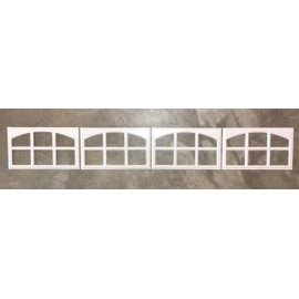 Generic 4 Amarr Cascade Short Panel Replacement Decorative Inserts for Amarr Garage Doors White 18.5" x 11" Mullion Trim Only Fits Amarr & Pella Garage Doors