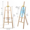 Wooden Easel Stand for Sign and Painting - Adjustable Artist