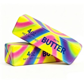 Slow Rising Squishy，Taba Squishy, Stress Balls，Party Favor Gift (Butter stick-2pcs)-0519 (Colorful-2pcs)