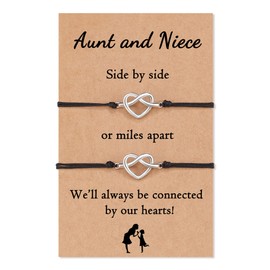 JOGDIAM Aunt Niece Bracelets Aunt Gifts from Niece Gifts from Auntie Birthday Gifts Best Aunt Ever Gifts Auntie Niece Jewelry