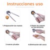 Herramienta cascanueces, pinza para nueces, fabricado en acero inoxidable, tiene