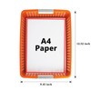 A4 Paper Trays for Classroom with Grip Handles,Book Baskets for