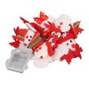 Snowman String Lights Cute Snowman Design 6.6ft Long Remote Control
