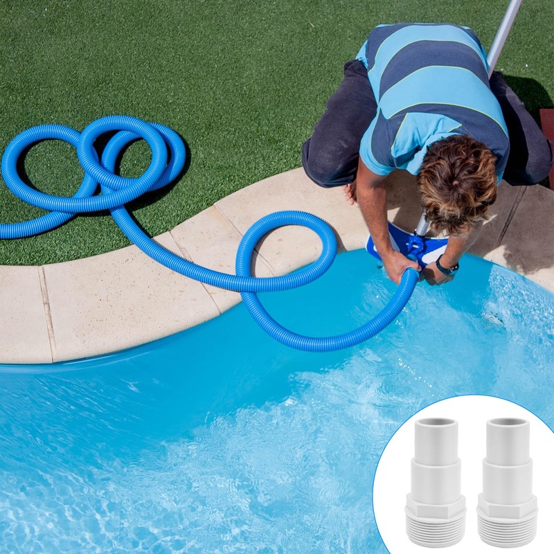 Pack of 2 pool hose adapter, pool hose connector, hose