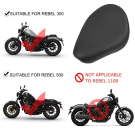 MOJINLI Motorcycle Front Driver Seat for Honda Rebel CMX300 CMX500 Honda Rebel 300 500 seat Accessories Driver Seat Kit Fit Rebel 300 500 2017-2025