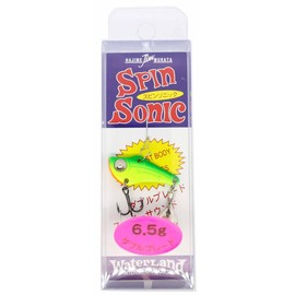 Water Land(ウォーターランド) バイブレーション スピンソニック 35mm 6.5g ダブルB ライム/チャート ルアー