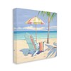 Stupell Industries Pastel Relaxing Beach Canvas Wall Art by Irena