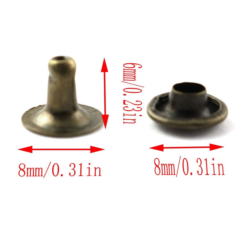 LQ Industrial Shoe Lace Hook 10 Set Bronze Alloy Shoelace