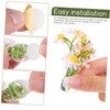 ULTECHNOVO 3 Pcs Cute Mini Flower Vases for Car Aesthetic