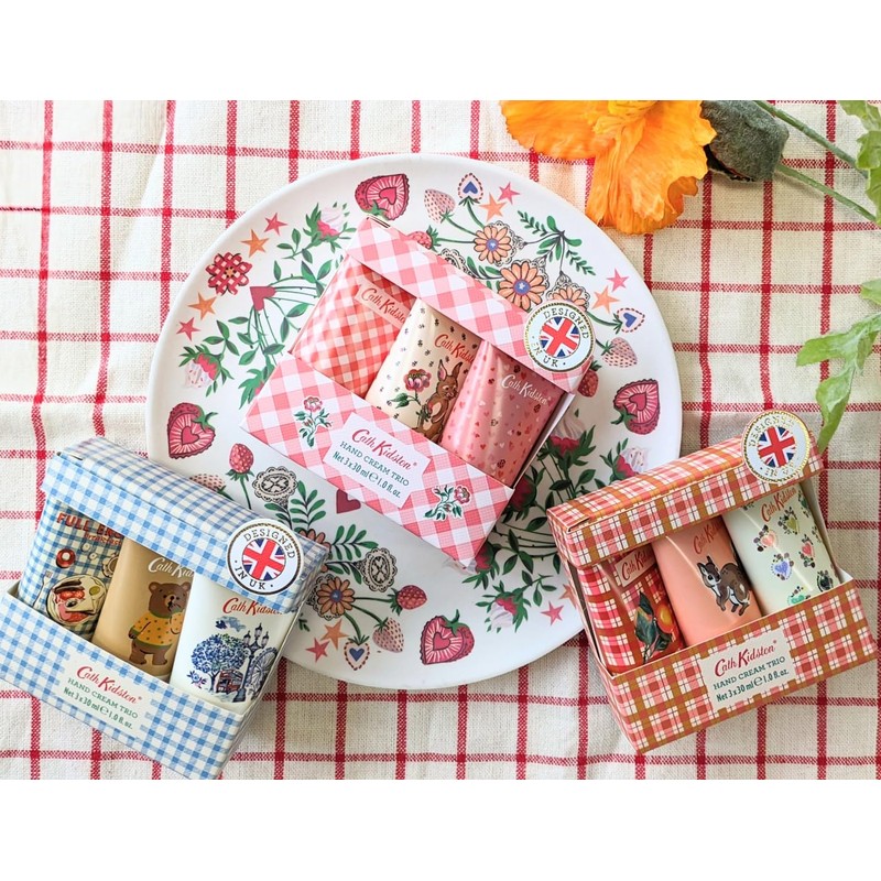 Cath Kidston Caskidson Hand Cream Trio, Squirrel & Prad, 30ml