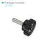 CoCud Knurling Clamp Knob M5x16mm Male Thread 21mm Head Thermoset