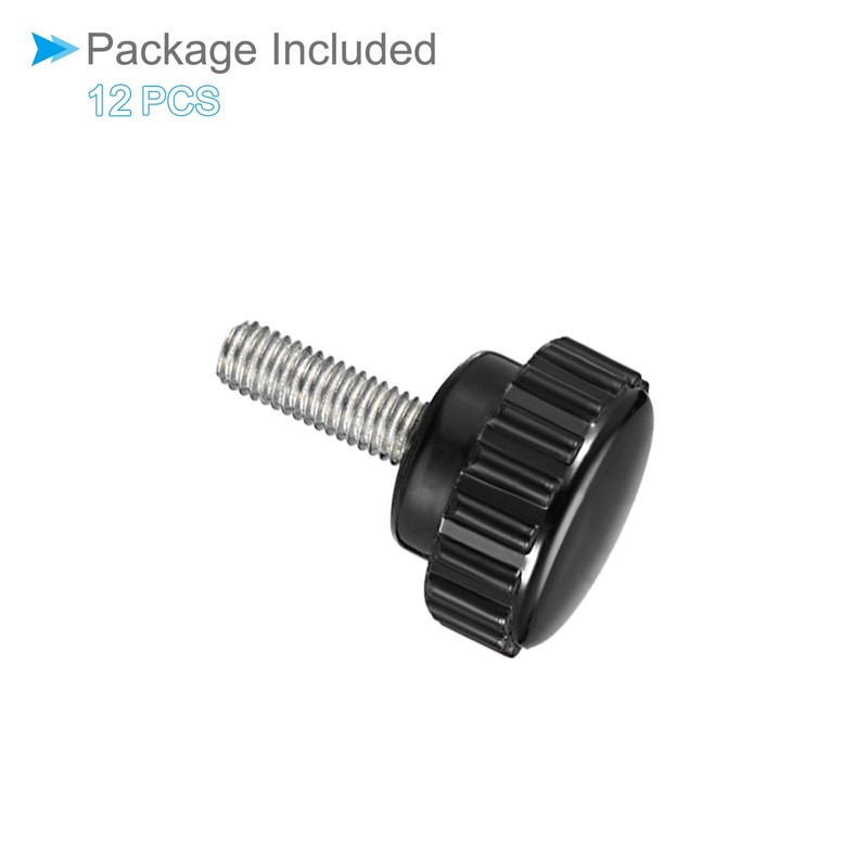 CoCud Knurling Clamp Knob M5x16mm Male Thread 21mm Head Thermoset