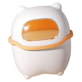 Levemolo Lovely Trash Can with Lid Cartoon for Home Office for Desktop Use Space for Cleanliness and Organization