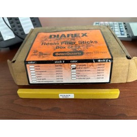 DIAREX RESIN FILLER STICK BOX OF 12 340107 YELLOW