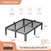 VIPSHOW 14 Inch King Heavy Duty 3500 lbs Bed Frame