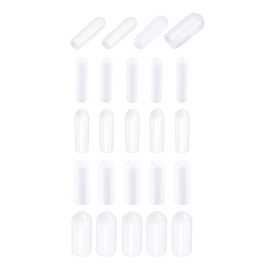 DMiotech 100pcs 2mm 3mm 4mm 6mm Inner Diameter White Screw Thread Protector Rubber End Cap Bolt Cover Screw Bolt Furniture Pipe