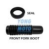 JINFANNIBI Front Fork Boots Rebuild Kit & Oil Seals Springs