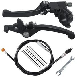 Stylemafia Folding Clutch Brake Lever with Clutch Cable Compatible with Apollo RFZ TaoTao SSR 110 125 Thumpstar 50cc 150cc 7/8 Handble Bar Xmotos Apollo 125 Pit Dirt Bike