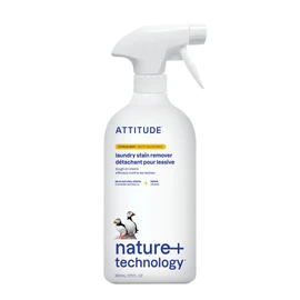 ATTITUDE Stain Remover Spray for Laundry, Removes Odors & Stains, Plant-Based & Vegan, Citrus Zest Scent, 27.1 Fl Oz